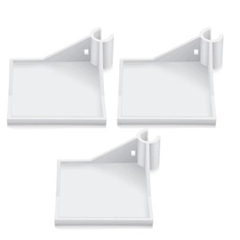 BODYA Grow Tent Shelf Grow Tent Corner Shelf Grow Tent Pole Rack for Thermometer Hygrometer Camera Planting Equipment Grow Tent Accessories White 3 Pack