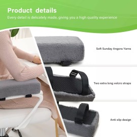 LargeLeaf Plush Chair armrest Cushions Elbow Pillow Pressure Relief Office Chair Gaming...