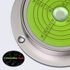 Large Flanged Metal Circular Angle Spirit Bubble Degree Level (Green