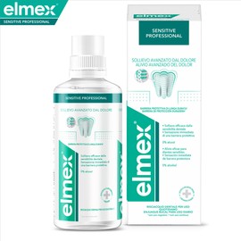 elmex Collutorio Sensitive Professional 400 ml | blocca il dolore da sensibilità | crea una barriera protettiva di lunga durata | con fluoro per la prevenzione della carie e 0% Alcohol