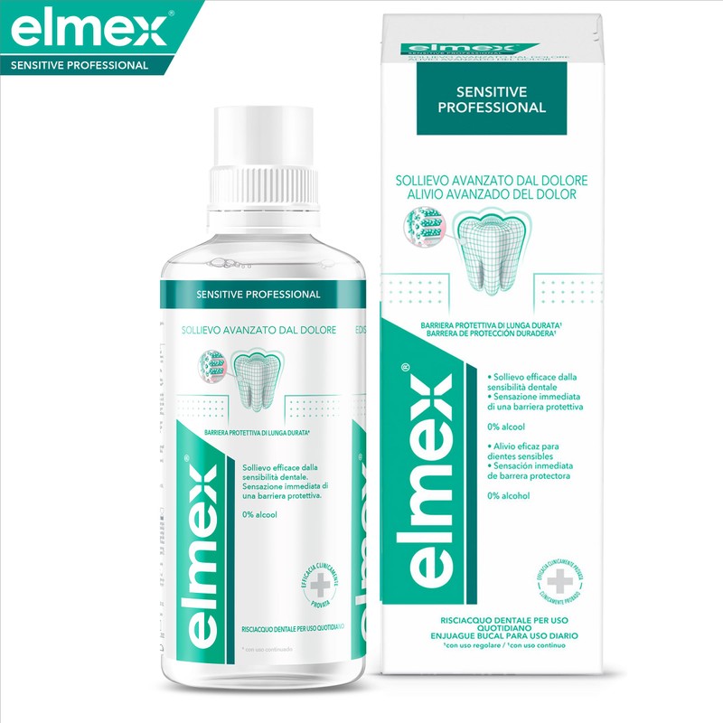 elmex Collutorio Sensitive Professional 400 ml | blocca il dolore