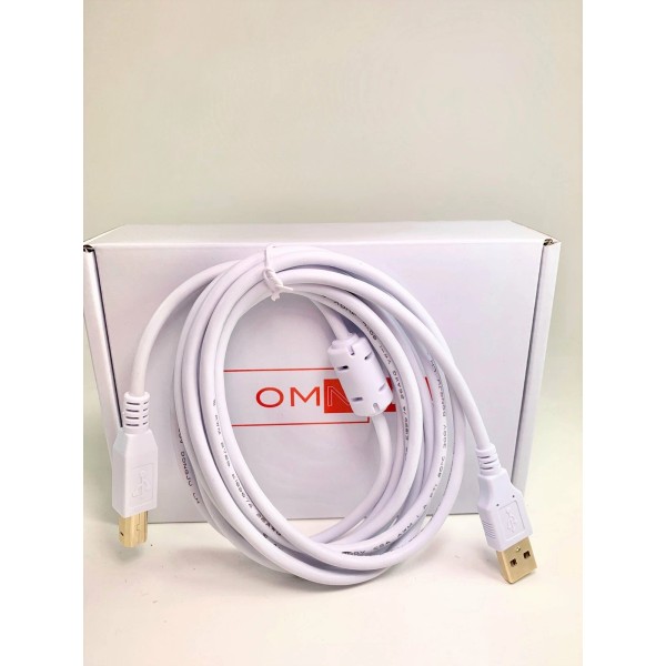 OMNIHIL 8FT-White USB Cable for Chauvet DJXpress 512 512-Ch USB