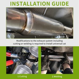 Dreamizer 3" ID/OD 16" Exhaust Resonator Muffler Silencer For Chevy Corvette C7 C8 2020+