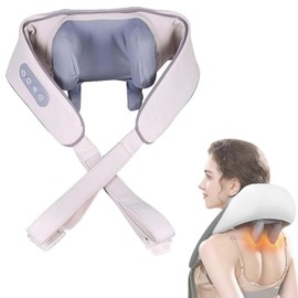 Spark Imagine Neck Massager - 2025 New Spark Imagine Lymphatic Massage,Cordless Neck Massager with Heat,for Neck, Traps, Back, Gifts Men Women Mom Dad(White)