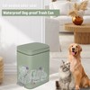 rejomiik Small Bathroom Trash Can with Lid Slim Soft Close