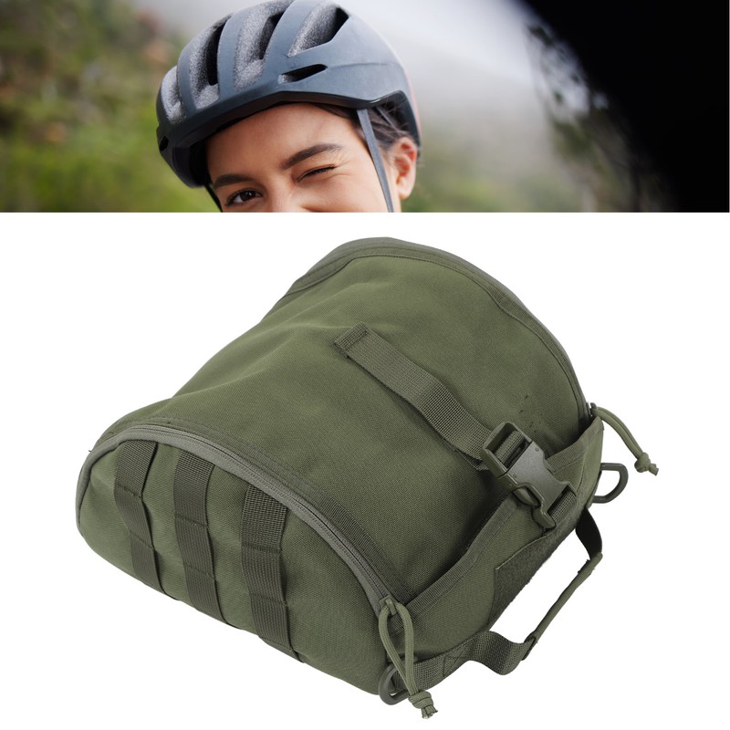 Camping Helmet Bag Canvas Scratch Prevention Adjustable Helmet Storage Bag