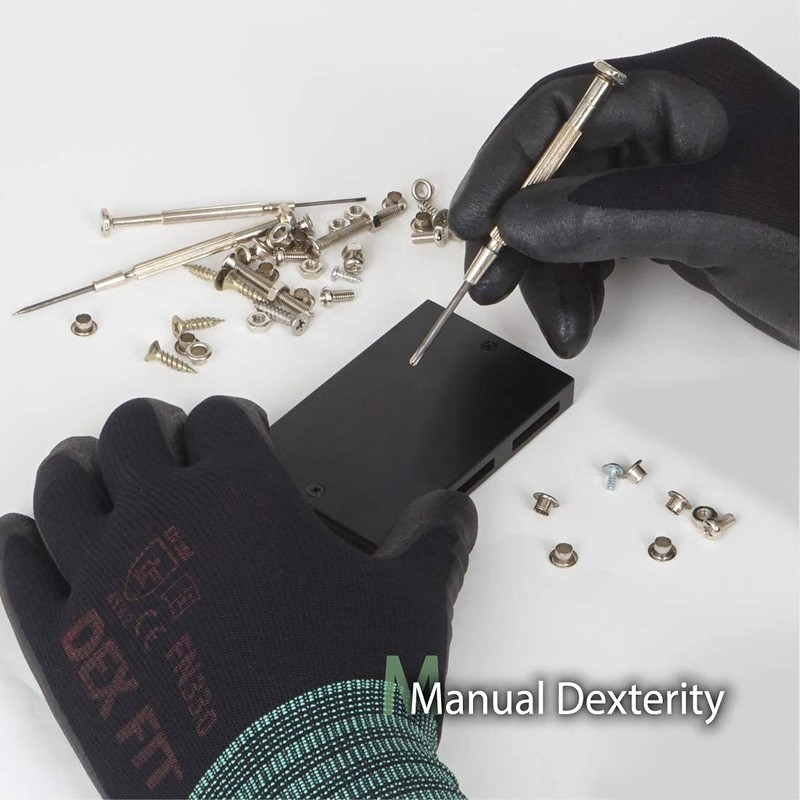DEX FIT Work Gloves FN330, 3D Comfort Stretch Fit, Power