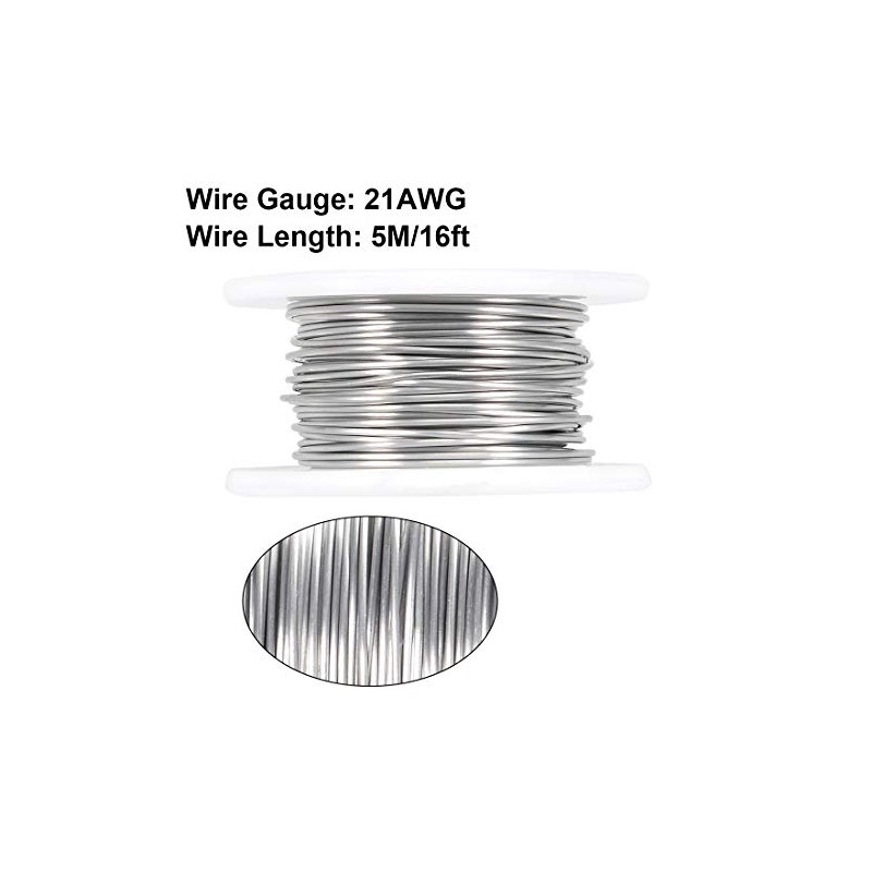 sourcing map 0.7 mm 21AWG Heating Resistance Cable Nichrome Wires
