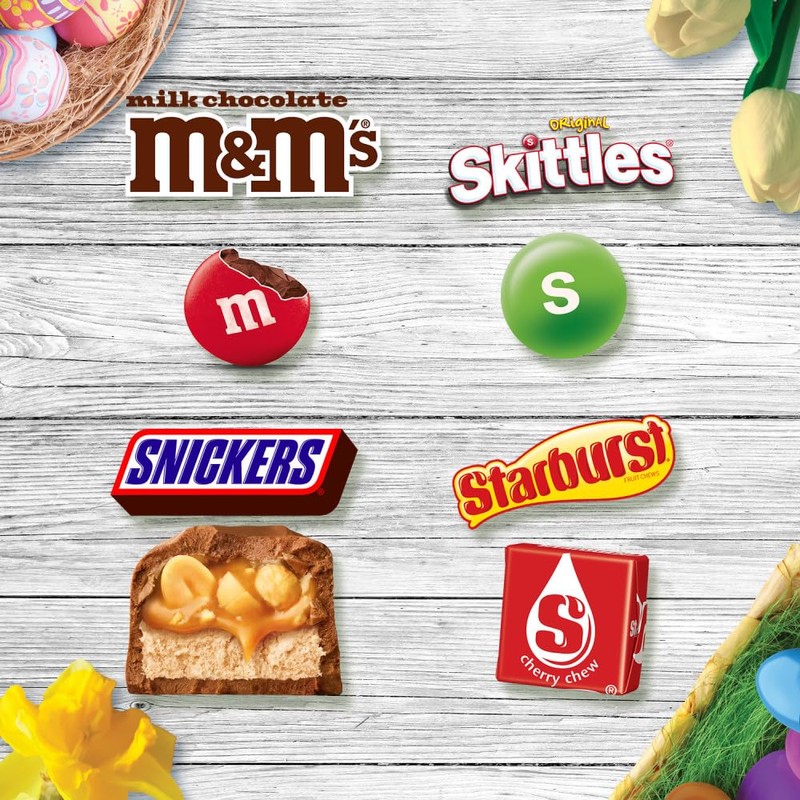Mars M&M'S, SKITTLES, SNICKERS & STARBURST Easter Basket Stuffers Variety