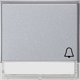 GIRA 067365 Wippe Symbol Klingel Labelling Space Gira TX 44 Flush-Mounted Aluminium