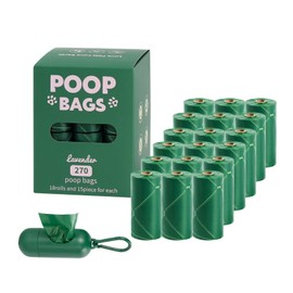 FEIOLA Poop Bags for Dogs,Leak Proof and Extra Thick Waste Bag,Dog Poop Bag Rolls,Pet Waste Bags,1 Poop Bag Holder and 540 Bags for Dog Walking and Cats