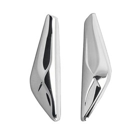 Side Vent Fenders, Riloer 2pcs Chrome ABS Car Front Side Fender Trim Finishers for BMVV X3 X4 F25 F26 2015-2018, 51117338569 51117338570