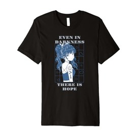 Even in Darkness There is Hope Retro Anime Quotes Present Premium T-Shirt