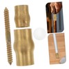 Mobestech 1 Set Copper Elderly Cane Joint Set Slip Brass