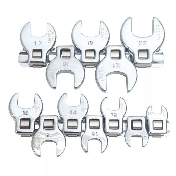 URREA 4900-12M Set of 12 metric crow foot wrenches