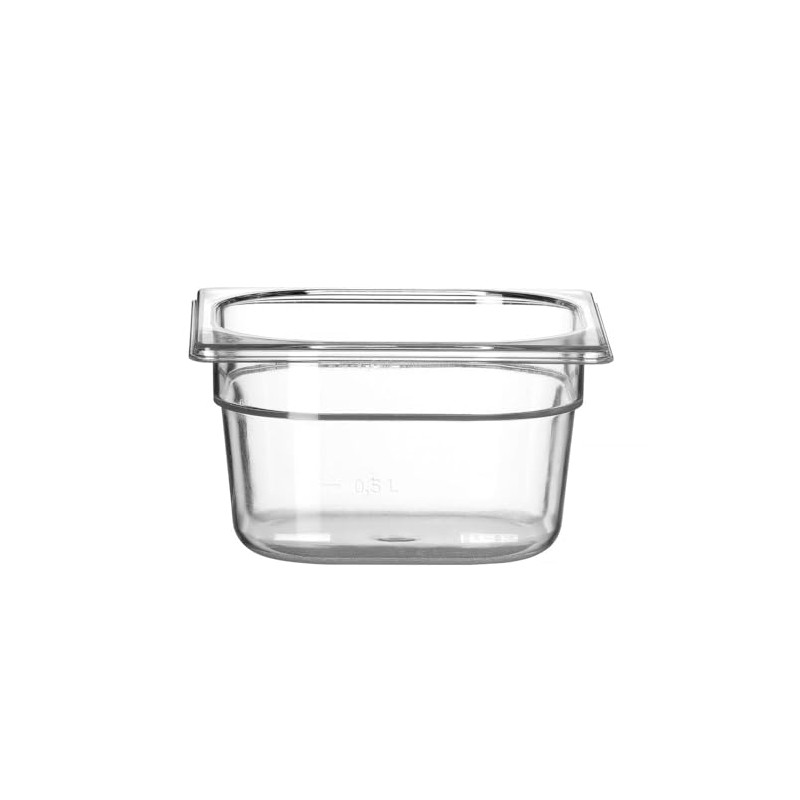 HENDI Gastronorm Container, Temperature Resistant from -40° to 110°C, Scale,