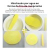120 Pc Esponja Facial Comprimida Para Limpieza Y Exfoliación