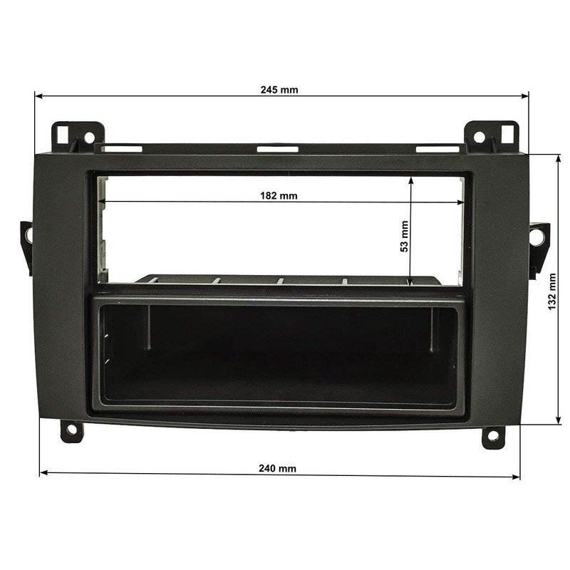 Radio Face Plate Set for Mercedes A (W169) and B