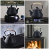MILVBUSISS Cast Iron Teapot, 35oz Tea Kettle Stovetop Safe with