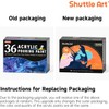 Shuttle Art Acrylic Pouring Paint, Set of 36 Bottles (2