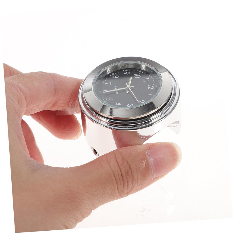 Vaguelly Set of 2 22-25mm Motorcycle Handlebar Thermometer Clock Night-Reading