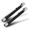 2pc Black, RE-GEN Aluminium Re-Usable LED Doctors Nurses Pen Light