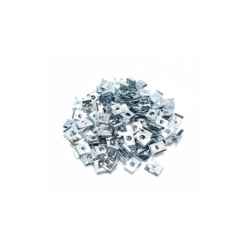 sourcing map 100x Tapping Screws Fastening Sheet Metal Nut Clip