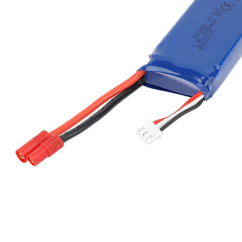 RC Drone Lipo Battery 7.4V 2500mAh Overcharge Prevent Short Circuit