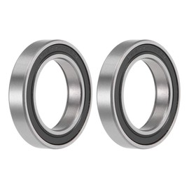 sourcing map MR24377-2RS Deep Groove Ball Bearing 24 x 37 x 7 mm Double Shielded Chrome Steel P0 Pack of 2
