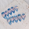 ✨️Popular✨️Bubble Heart Magnetic Gel Nail Tips - Oval / ✨️인기✨️버블하트