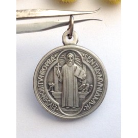 Medalla de San Benito de Norcia – Medalla de San Patricio Santo – 100% fabricada en Italia, Latón