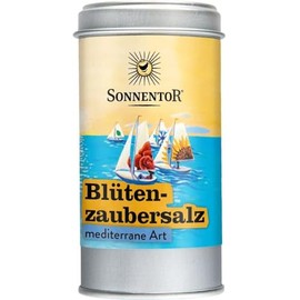 Sonnentor Mediterranean Flower Magic Salt, Shaker Box, Organic, 90 g