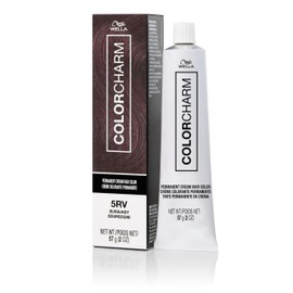 COLORCHARM Permanent Cream Hair Color, 5RV Burgundy, 2 oz.