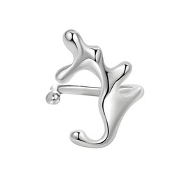 OIDIMS Irregular Liquid Statement Ring for Women Unique Infinity Wedding Promise Open Wrap Finger Rings Middle Tail Adjustable Comfort Fit Extendable Fashion Band Personality Minimalist Jewelry Gift