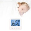 Digital Hygrometer Indoor Thermometer,Accurate Measurement Room Thermometer,Backlight Alarm Function Indoor