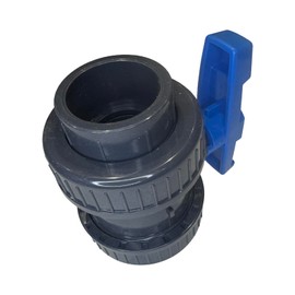 Aqua Universe 1.5" Union Ball Valve with Blue Handle