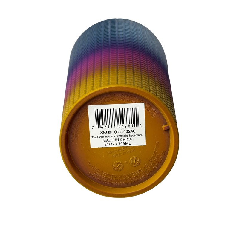 Starbucks Tumbler Tim Singleton Rainbow Grid Gradient Ombre - Venti