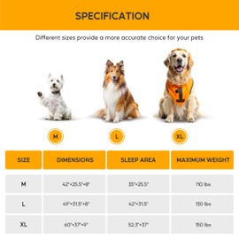 HealSmart Raised Cooling Elevated Dog Bed Outdoor Portable Dog Cat Beds No-Slip Feet Durable Pet Hammock Bed, 49x31.5x8 Inch, Grey