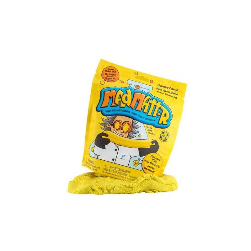 Mad Mattr 10 oz Sensory Dough Pouch, Soft Stretchy Play