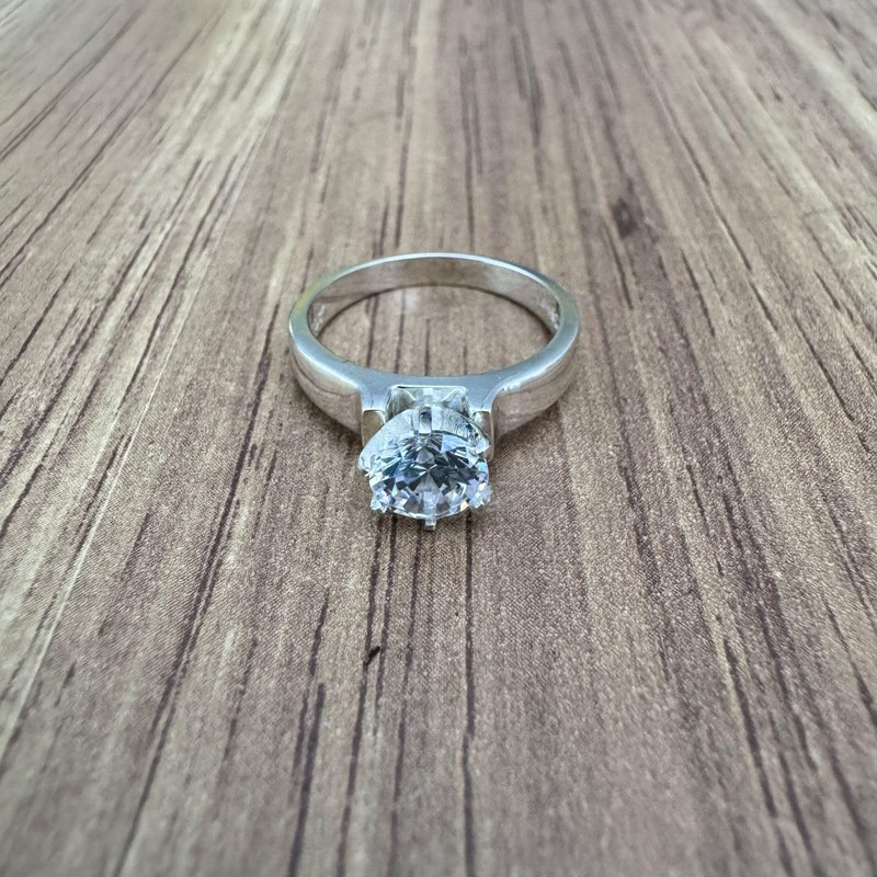 Agálea | Anillo de Plata Ley .925, Compromiso Promesa con