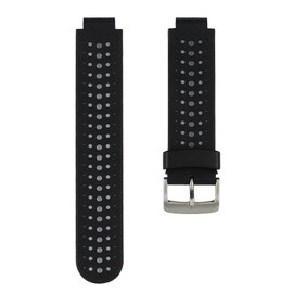 ZSZCXD Soft Silicone Replacement Watch Band for Garmin Forerunner 230/235 / 220/620 / 630/735 Smart Watch (03 Black & White)