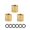ZKZX Brass Garden Hose Double Female End Connect Adapter Double