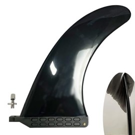 HFEXI Soft Fin Longboard 9" Center Fin with Fin Lock HF-9INCH-SFBK