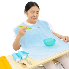 XGOPTS Nursing Apron, Meal Apron, For The Elderly, Soft, Bamboo Fiber, Nursing Apron, Long, Large Size, Front Apron, Handicapped Apron, Rehabilitation, Senior Apron, Elderly, Disabled, Bedridden,