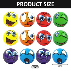 Augesak A1 Foam Football, Football Bouncy Balls, Foam Sports Balls, Mini Football, Stress Ball Children, Football Party Bags for Boys, Foam Ball for Children, Party Bag Children's Birthday Football