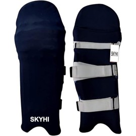 Skyhi Colored Cricket Batting Pads Covers - Leg Guards Clads - Leg Guard Skin (Navy Blue)