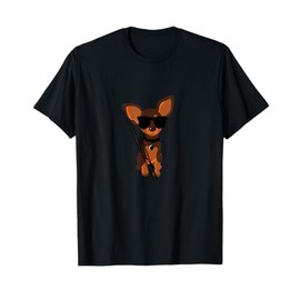 Funny Dog Wearing Sunglasses Playing Bassoon T-Shirt for Men Women Girls Kids