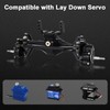INJORA +5mm Diamond Portal Axles with Lay Down Servo Mount