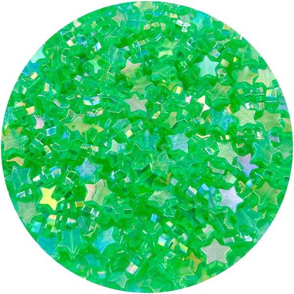 Daiyifiy 400Pcs Acrylic Star Beads, AB Colors Star Shape Beads