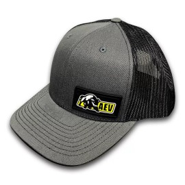 AEV Patch Logo Trucker Hat - Grey/Black